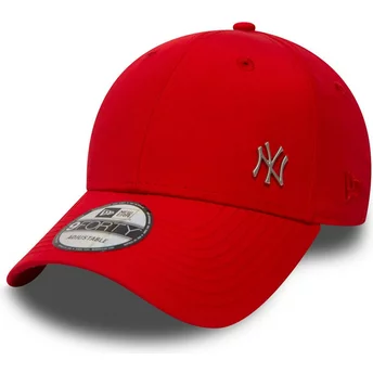 Wyginięta czapka czerwona z regulacją 9FORTY Flawless Logo New York Yankees MLB New Era