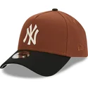 czapki-curva-brazowy-snapback-9forty-a-frame-harvest-new-york-yankees-mlb-new-era