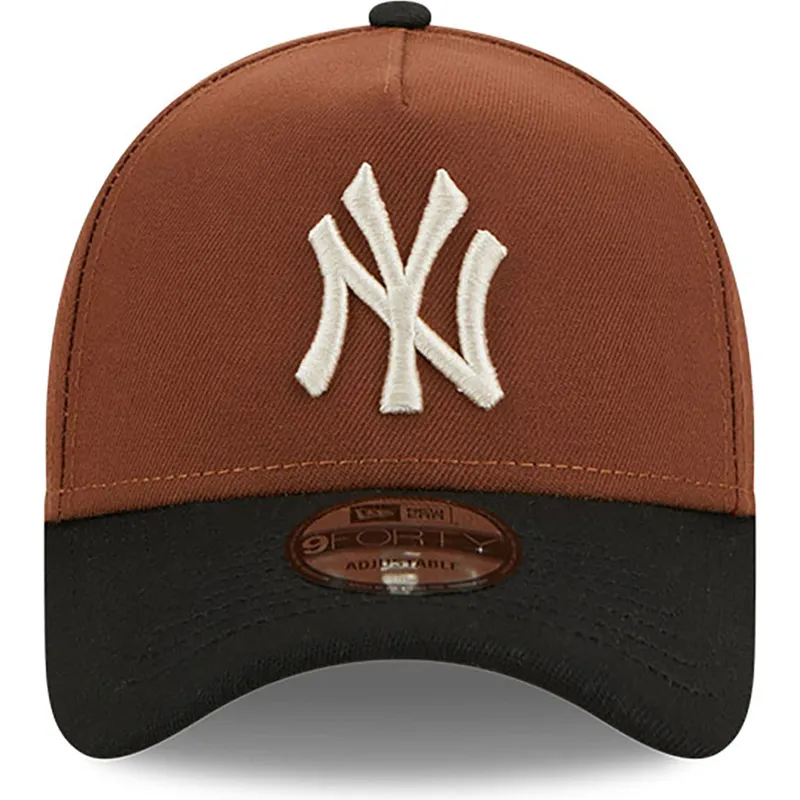 czapki-curva-brazowy-snapback-9forty-a-frame-harvest-new-york-yankees-mlb-new-era