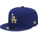 czapki-plana-niebieski-dopasowany-59fifty-laurel-sidepatch-los-angeles-dodgers-mlb-new-era