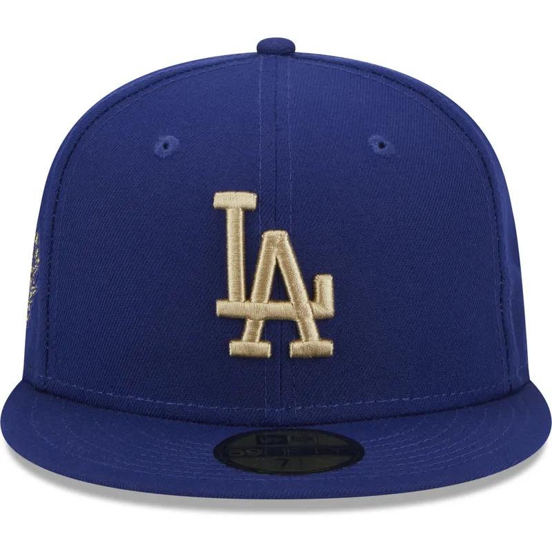 czapki-plana-niebieski-dopasowany-59fifty-laurel-sidepatch-los-angeles-dodgers-mlb-new-era