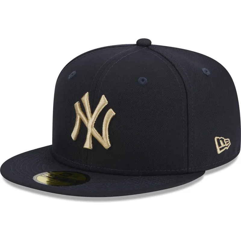 czapki-plana-granatowy-dopasowany-59fifty-laurel-sidepatch-new-york-yankees-mlb-new-era