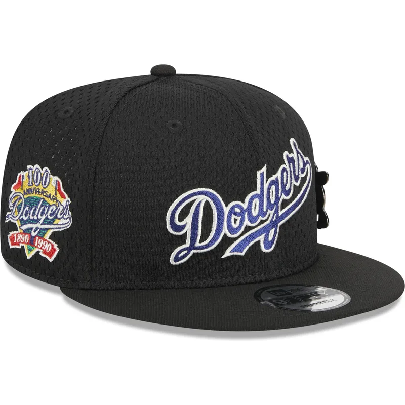 czarna-plaska-czapka-snapback-9fifty-post-up-pin-los-angeles-dodgers-mlb-new-era