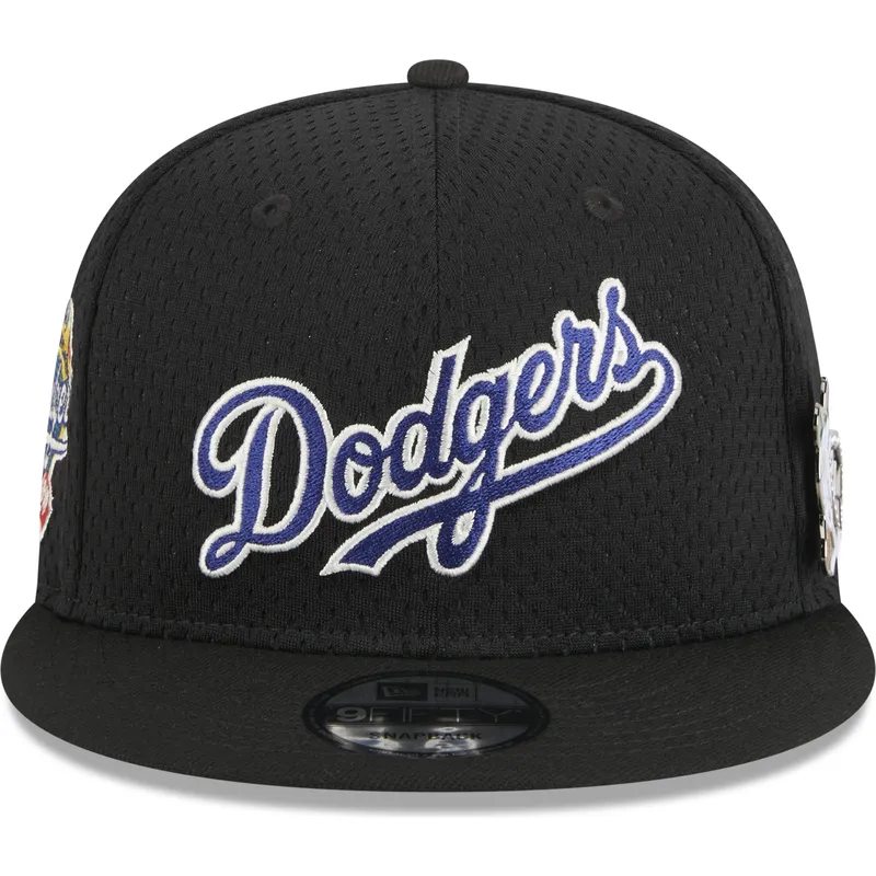 czarna-plaska-czapka-snapback-9fifty-post-up-pin-los-angeles-dodgers-mlb-new-era