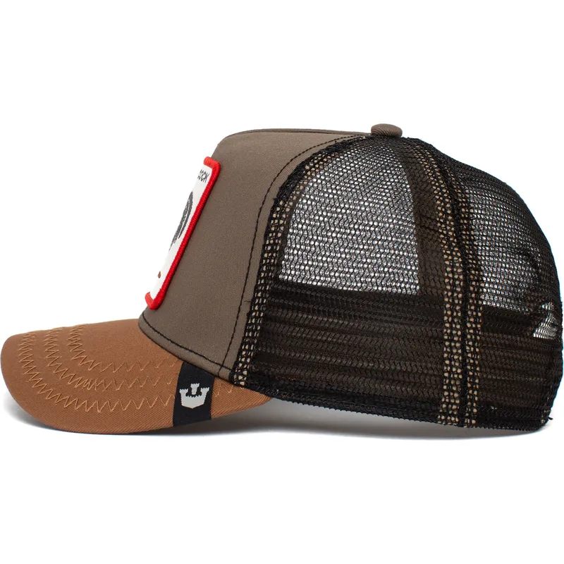 czapki-curva-brazowy-snapback-the-farm-de-goorin-bros