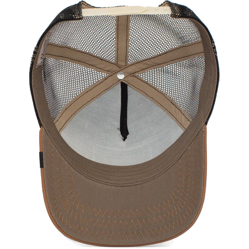 czapki-curva-brazowy-snapback-the-farm-de-goorin-bros