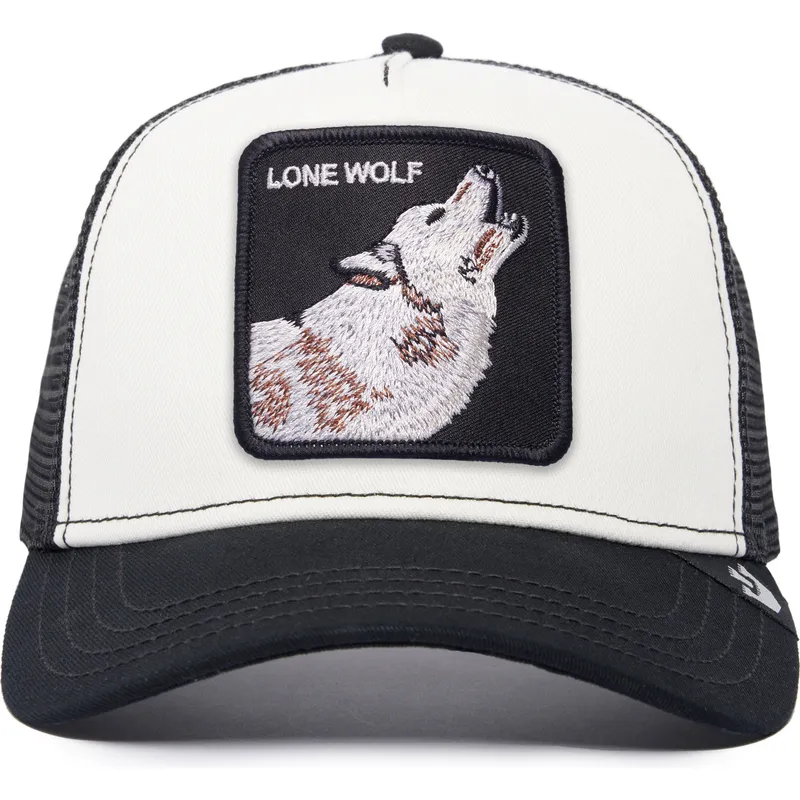 czapka-trucker-biala-i-czarna-wilk-the-lone-wolf-the-farm-od-goorin-bros