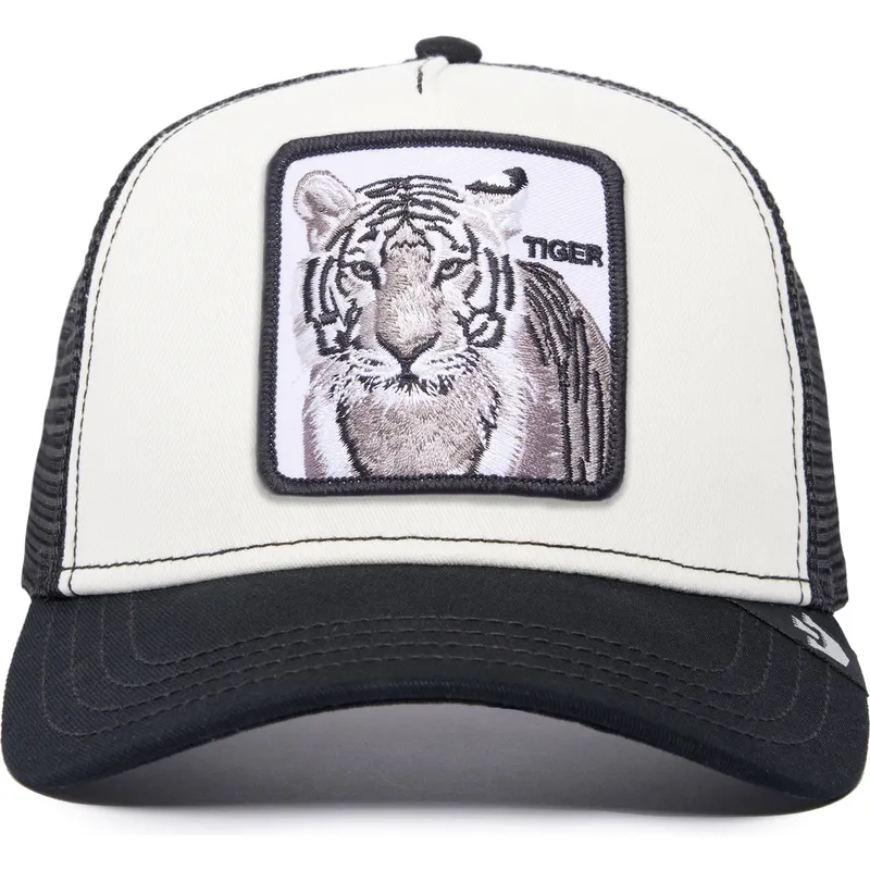 czapka-trucker-biala-i-czarna-tygrys-the-white-tiger-the-farm-od-goorin-bros