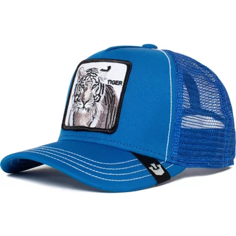 Niebieska czapka trucker dla chłopca Tiger Stripe Earner The Farm od Goorin Bros.