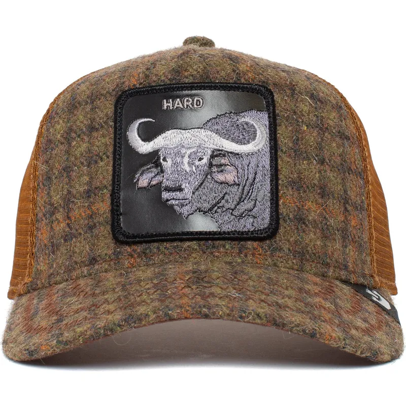 czapka-trucker-brazowa-bawol-hard-hardwood-the-farm-goorin-bros