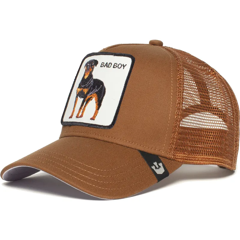 brazowa-czapka-trucker-z-rottweilerem-the-baddest-boy-the-farm-od-goorin-bros
