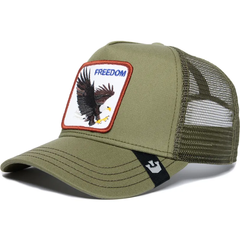 zielona-czapka-trucker-z-orlem-freedom-the-farm-od-goorin-bros