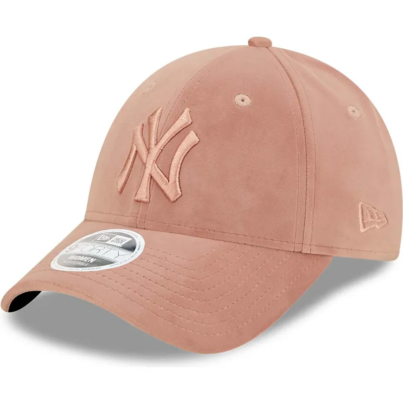 czapki-curva-roz-tasma-regulowana-9forty-velour-new-york-yankees-mlb-new-era