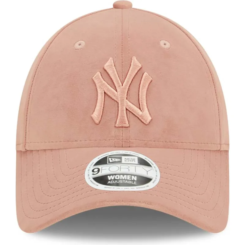 regulowana-rozowa-czapka-z-zakrzywionym-daszkiem-z-rozowym-logo-dla-kobiet-9forty-velour-new-york-yankees-mlb-od-new-era