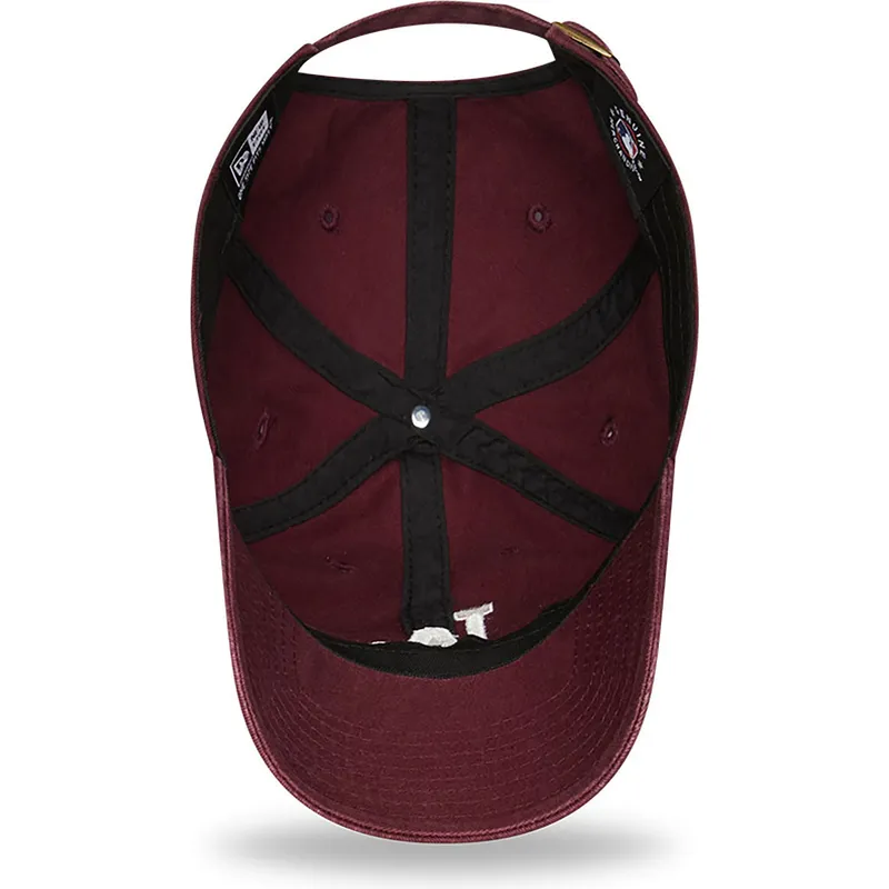 regulowana-bordowa-czapka-z-zakrzywionym-daszkiem-9twenty-league-essential-los-angeles-dodgers-mlb-od-new-era