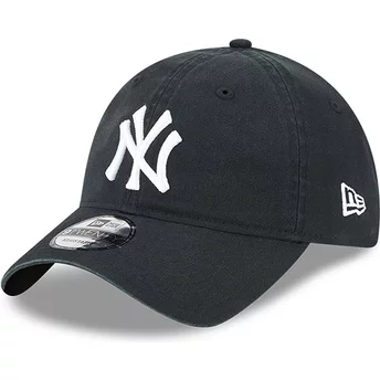 New Era Curved Brim 9TWENTY League Essential New York Yankees MLB Black Adjustable Cap