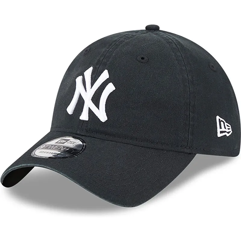 czapki-curva-czarny-tasma-regulowana-9twenty-league-essential-new-york-yankees-mlb-new-era