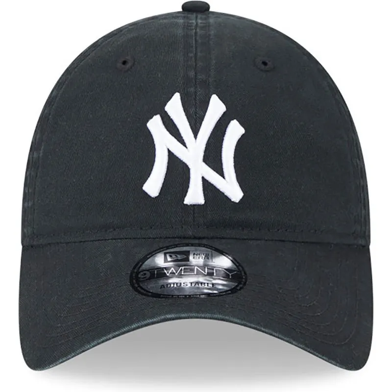 czapki-curva-czarny-tasma-regulowana-9twenty-league-essential-new-york-yankees-mlb-new-era