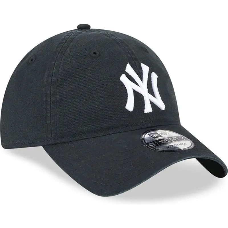 czapki-curva-czarny-tasma-regulowana-9twenty-league-essential-new-york-yankees-mlb-new-era