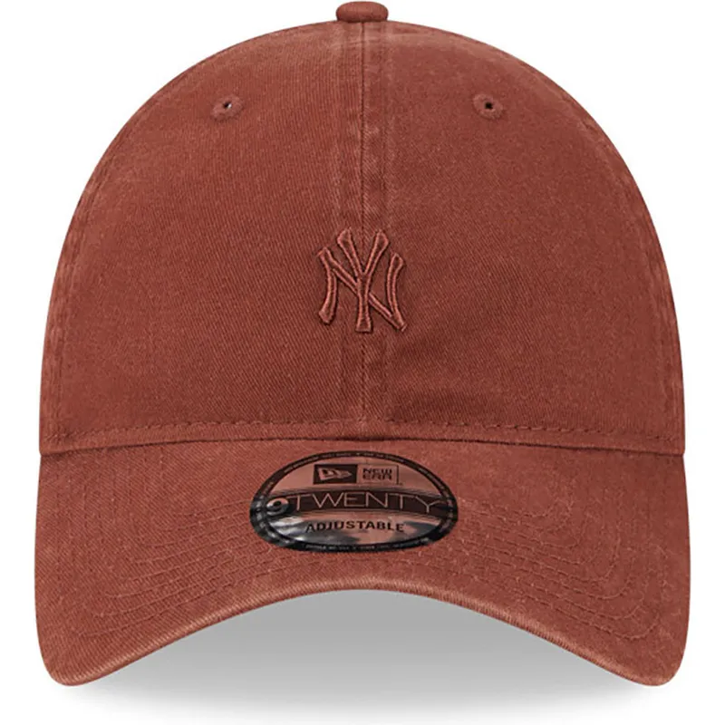 czapki-curva-brazowy-tasma-regulowana-9twenty-mini-new-york-yankees-mlb-new-era