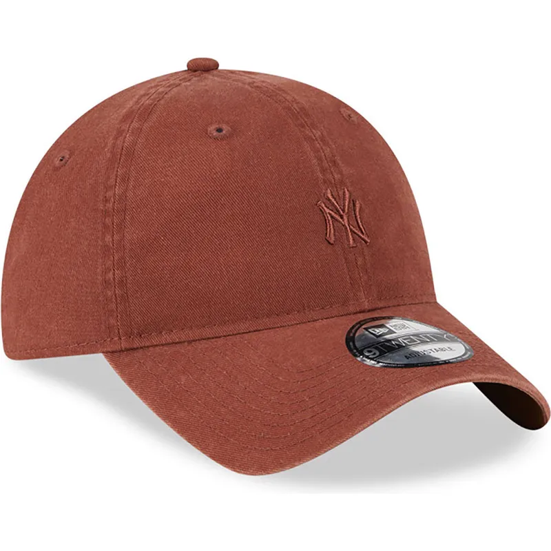 czapki-curva-brazowy-tasma-regulowana-9twenty-mini-new-york-yankees-mlb-new-era