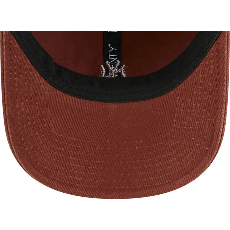 czapki-curva-brazowy-tasma-regulowana-9twenty-mini-new-york-yankees-mlb-new-era
