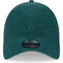 zielona-zakrzywiona-czapka-z-regulacja-z-zielonym-logo-9twenty-mini-logo-los-angeles-dodgers-mlb-od-new-era