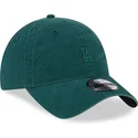 zielona-zakrzywiona-czapka-z-regulacja-z-zielonym-logo-9twenty-mini-logo-los-angeles-dodgers-mlb-od-new-era