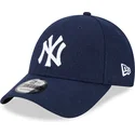 regulowana-czapka-z-zakrzywionym-daszkiem-9forty-essential-melton-wool-new-york-yankees-mlb-od-new-era-w-kolorze-granatowym