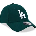 czapki-curva-zielony-tasma-regulowana-9forty-essential-melton-wool-los-angeles-dodgers-mlb-new-era