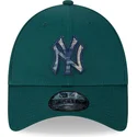 czapki-curva-zielony-tasma-regulowana-9forty-check-infill-new-york-yankees-mlb-new-era