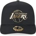 czarna-zakrzywiona-czapka-snapback-a-frame-foil-pack-los-angeles-lakers-nba-od-new-era