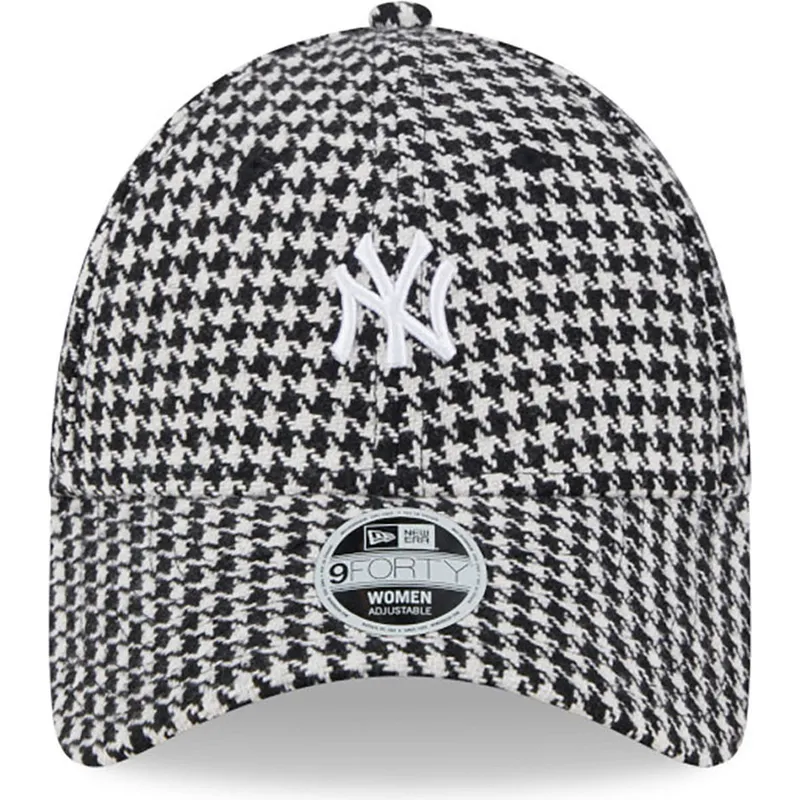 czapki-curva-czarny-tasma-regulowana-9forty-houndstooth-new-york-yankees-mlb-new-era czapki-curva-czarny-tasma-regulowana-9forty-houndstooth-new-york-yankees-mlb-new-era