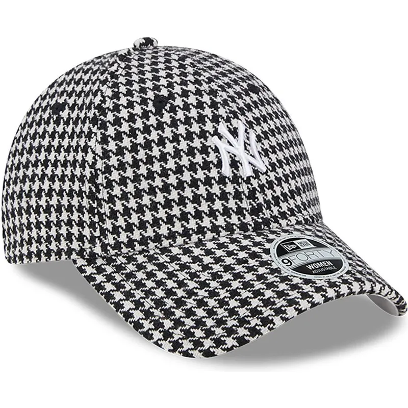 czapki-curva-czarny-tasma-regulowana-9forty-houndstooth-new-york-yankees-mlb-new-era czapki-curva-czarny-tasma-regulowana-9forty-houndstooth-new-york-yankees-mlb-new-era