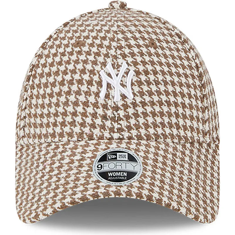 czapki-curva-brazowy-tasma-regulowana-9forty-houndstooth-new-york-yankees-mlb-new-era czapki-curva-brazowy-tasma-regulowana-9forty-houndstooth-new-york-yankees-mlb-new-era
