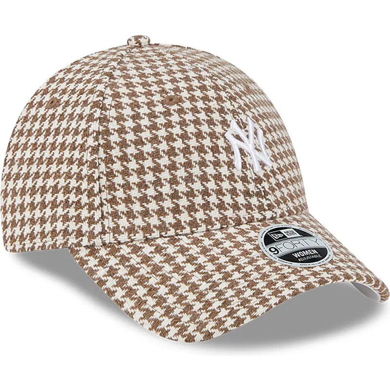 czapki-curva-brazowy-tasma-regulowana-9forty-houndstooth-new-york-yankees-mlb-new-era czapki-curva-brazowy-tasma-regulowana-9forty-houndstooth-new-york-yankees-mlb-new-era