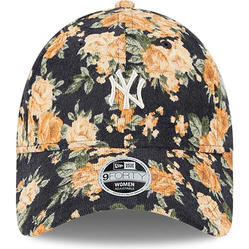 czapki-curva-granatowy-tasma-regulowana-9forty-floral-cord-new-york-yankees-mlb-new-era