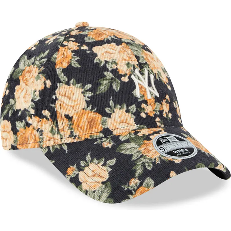 czapki-curva-granatowy-tasma-regulowana-9forty-floral-cord-new-york-yankees-mlb-new-era
