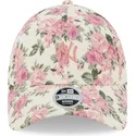 czapki-curva-bezowy-tasma-regulowana-rosa-9forty-floral-cord-new-york-yankees-mlb-new-era