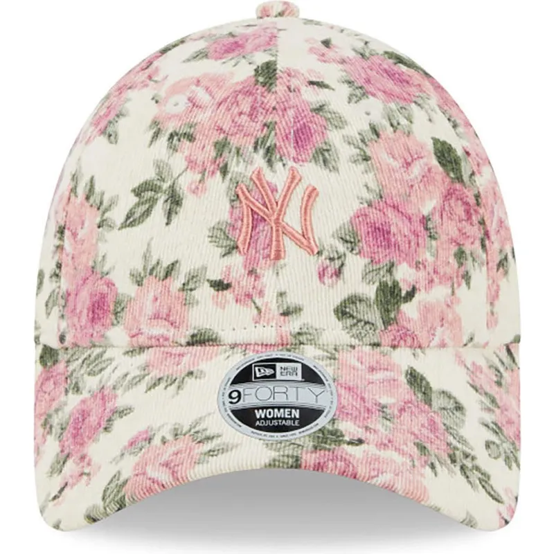 czapki-curva-bezowy-tasma-regulowana-rosa-9forty-floral-cord-new-york-yankees-mlb-new-era czapki-curva-bezowy-tasma-regulowana-rosa-9forty-floral-cord-new-york-yankees-mlb-new-era