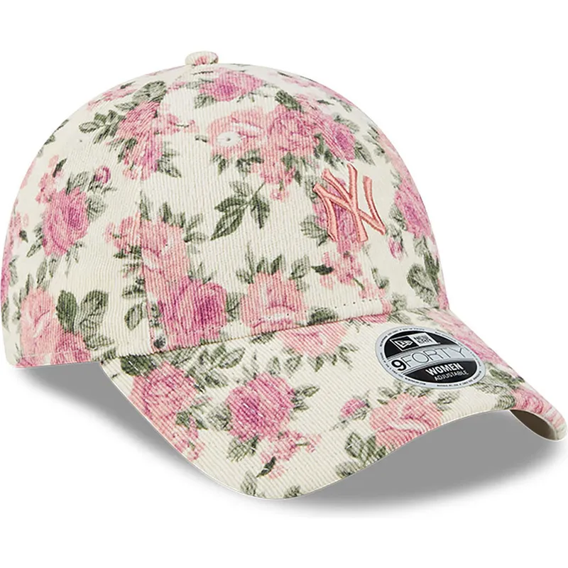 czapki-curva-bezowy-tasma-regulowana-rosa-9forty-floral-cord-new-york-yankees-mlb-new-era czapki-curva-bezowy-tasma-regulowana-rosa-9forty-floral-cord-new-york-yankees-mlb-new-era