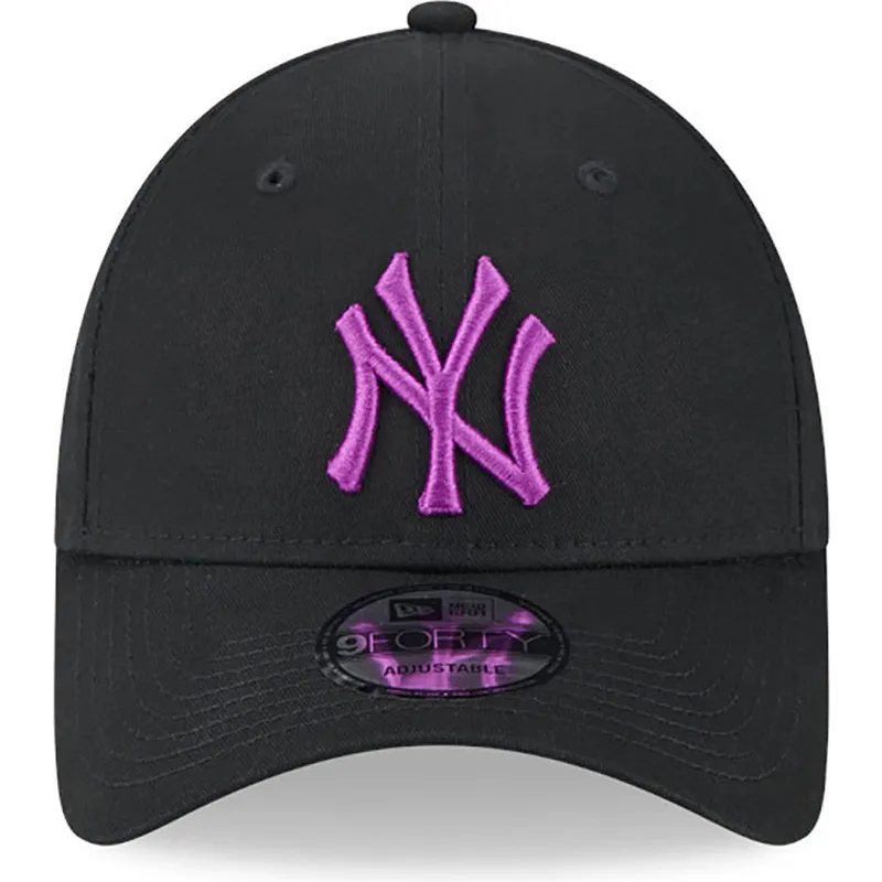 czapki-curva-czarny-tasma-regulowana-9forty-league-essential-new-york-yankees-mlb-new-era