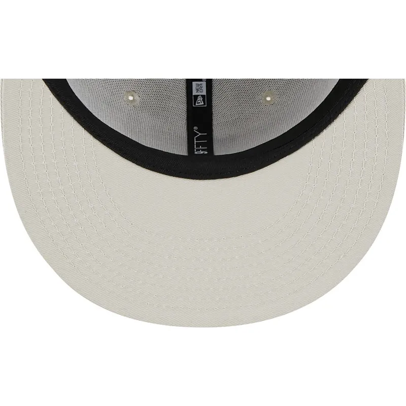 bezowa-czapka-snapback-z-plaskim-daszkiem-i-brazowym-logo-9fifty-league-essential-los-angeles-dodgers-mlb-od-new-era