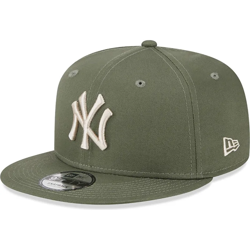 czapki-plana-zielony-snapback-9fifty-league-essential-new-york-yankees-mlb-new-era