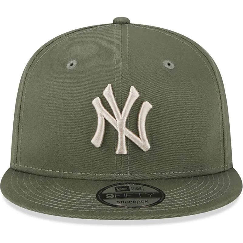 czapki-plana-zielony-snapback-9fifty-league-essential-new-york-yankees-mlb-new-era