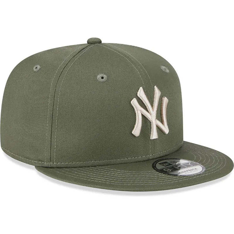 czapki-plana-zielony-snapback-9fifty-league-essential-new-york-yankees-mlb-new-era