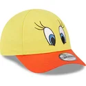 czapki-curva-zolty-tasma-regulowana-dla-dziecka-9forty-piolin-looney-tunes-new-era