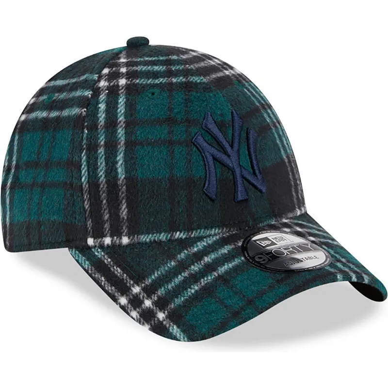 czapki-curva-zielony-tasma-regulowana-9forty-check-new-york-yankees-mlb-new-era czapki-curva-zielony-tasma-regulowana-9forty-check-new-york-yankees-mlb-new-era