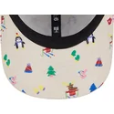 bezowa-zakrzywiona-czapka-regulowana-dla-dziecka-9forty-festive-new-york-yankees-mlb-od-new-era