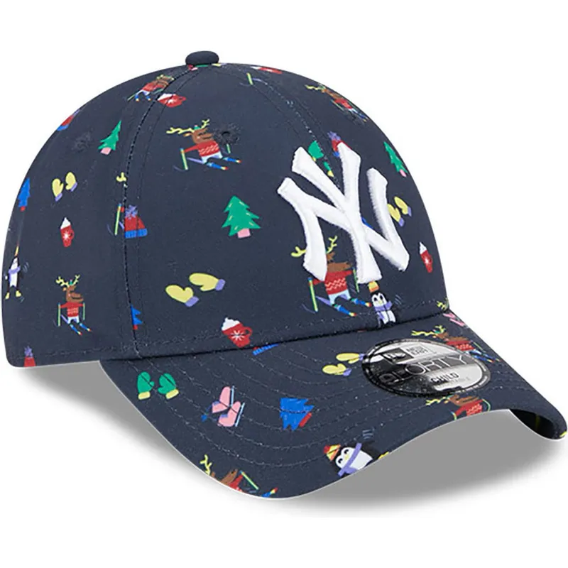 czapki-curva-granatowy-tasma-regulowana-dla-dziecka-9forty-festive-new-york-yankees-mlb-new-era